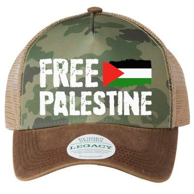 Free Palestine Gaza Flag Arabic Freedom for Palestinians Legacy Tie Dye Trucker Hat