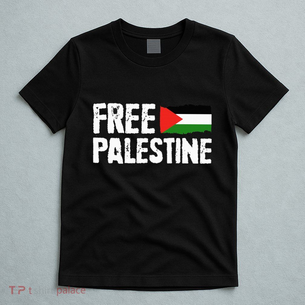 Free Palestine Gaza Flag Arabic Freedom for Palestinians T-Shirt