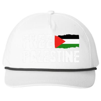 Free Palestine Gaza Flag Arabic Freedom for Palestinians Snapback Five-Panel Rope Hat