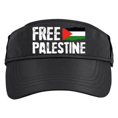 Free Palestine Gaza Flag Arabic Freedom for Palestinians Adult Drive Performance Visor