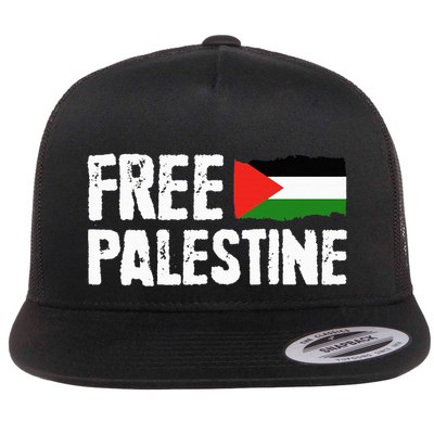 Free Palestine Gaza Flag Arabic Freedom for Palestinians Flatbill Hat
