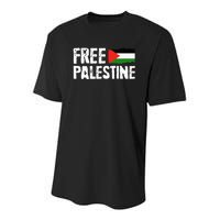 Free Palestine Gaza Flag Arabic Freedom for Palestinians Youth Performance Sprint T-Shirt