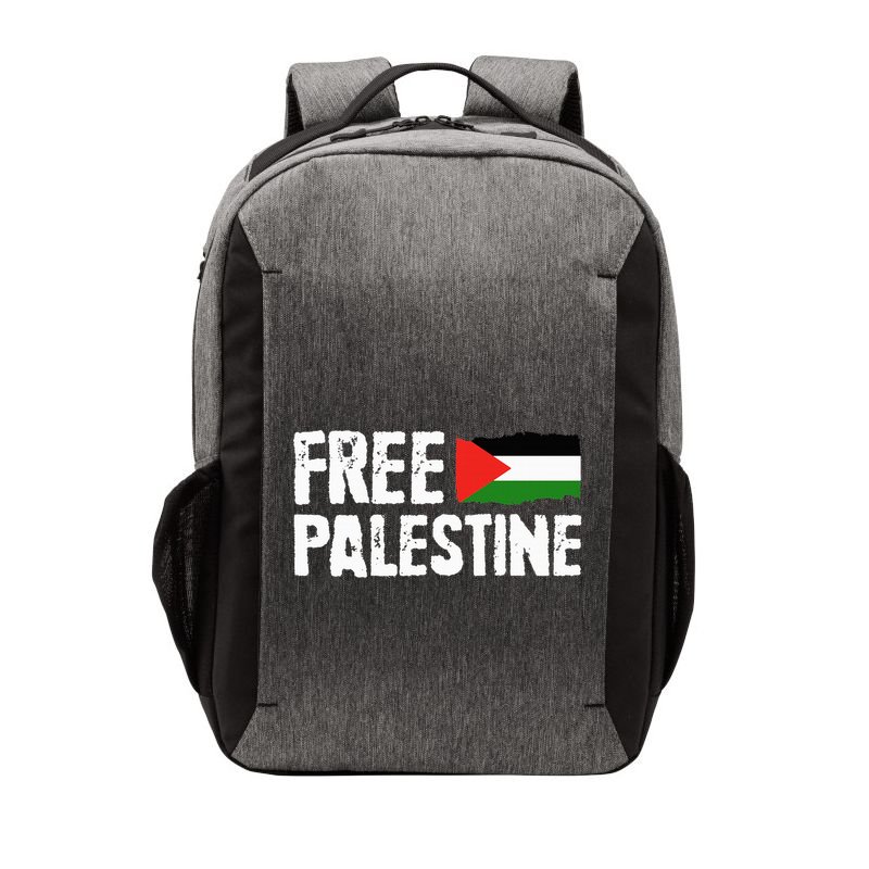 Free Palestine Gaza Flag Arabic Freedom for Palestinians Vector Backpack