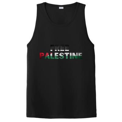 Free Palestine Gaza Flag Arabic Gift PosiCharge Competitor Tank