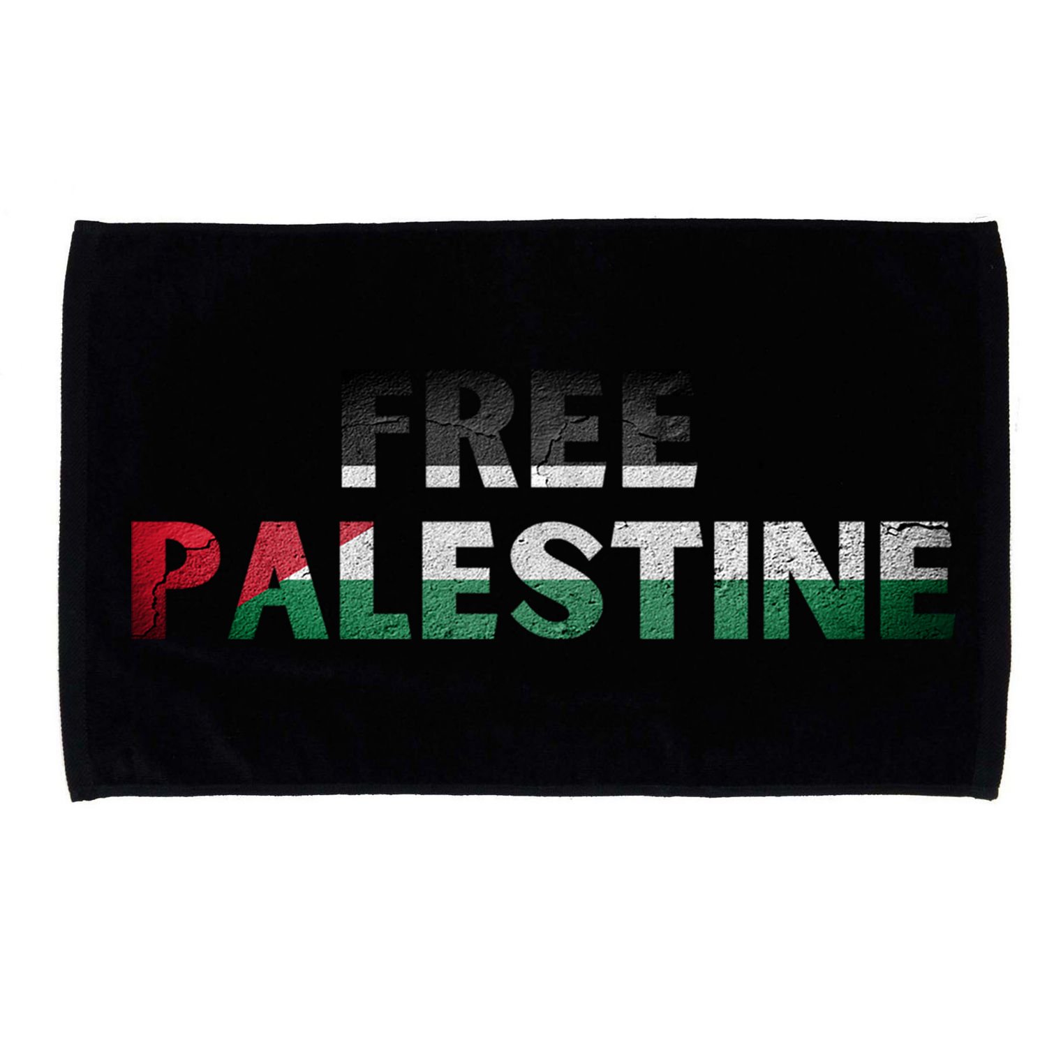 Free Palestine Gaza Flag Arabic Gift Microfiber Hand Towel