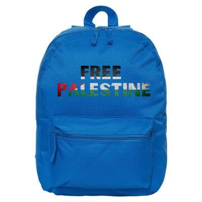 Free Palestine Gaza Flag Arabic Gift 16 in Basic Backpack