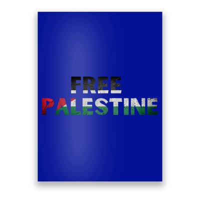 Free Palestine Gaza Flag Arabic Gift Poster