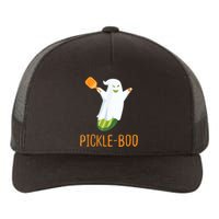 Funny Pickle Ghost Loves To Play Pickleball At Halloween Yupoong Adult 5-Panel Trucker Hat