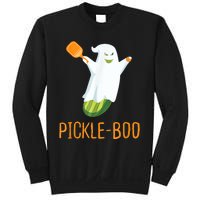 Funny Pickle Ghost Loves To Play Pickleball At Halloween Sweatshirt