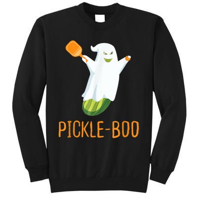 Funny Pickle Ghost Loves To Play Pickleball At Halloween Sweatshirt