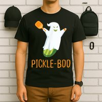 Funny Pickle Ghost Loves To Play Pickleball At Halloween T-Shirt