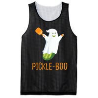 Funny Pickle Ghost Loves To Play Pickleball At Halloween Mesh Reversible Basketball Jersey Tank