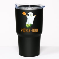 Funny Pickle Ghost Loves To Play Pickleball At Halloween Tumbler