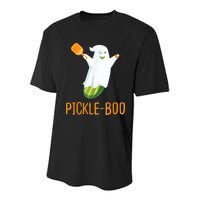 Funny Pickle Ghost Loves To Play Pickleball At Halloween Youth Performance Sprint T-Shirt