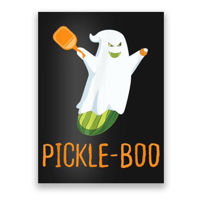 Funny Pickle Ghost Loves To Play Pickleball At Halloween Poster