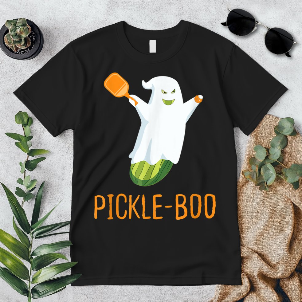 Funny Pickle Ghost Loves To Play Pickleball At Halloween Premium T-Shirt