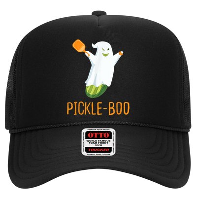 Funny Pickle Ghost Loves To Play Pickleball At Halloween Trucker Hat