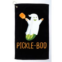 Funny Pickle Ghost Loves To Play Pickleball At Halloween Golf Towel