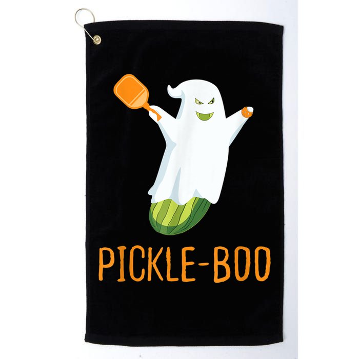 Funny Pickle Ghost Loves To Play Pickleball At Halloween Golf Towel