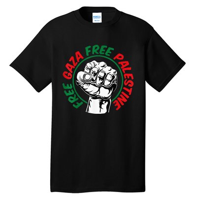 Free Palestine Gaza Flag Freedom for Palestinians Tall T-Shirt