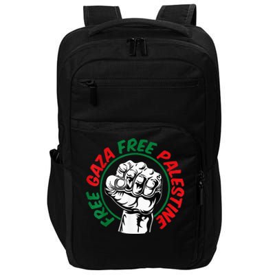 Free Palestine Gaza Flag Freedom for Palestinians Impact Tech Backpack