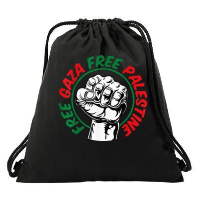 Free Palestine Gaza Flag Freedom for Palestinians Drawstring Bag