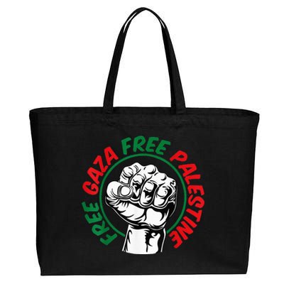 Free Palestine Gaza Flag Freedom for Palestinians Cotton Canvas Jumbo Tote