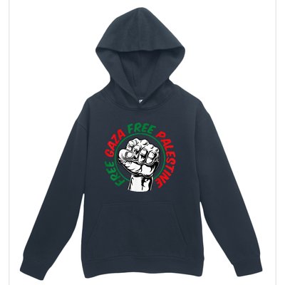 Free Palestine Gaza Flag Freedom for Palestinians Urban Pullover Hoodie