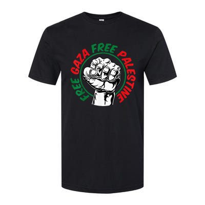 Free Palestine Gaza Flag Freedom for Palestinians Softstyle CVC T-Shirt