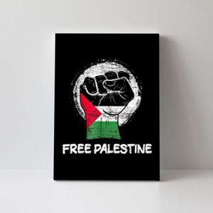 Free Palestine Gaza Palestinian Flag Canvas