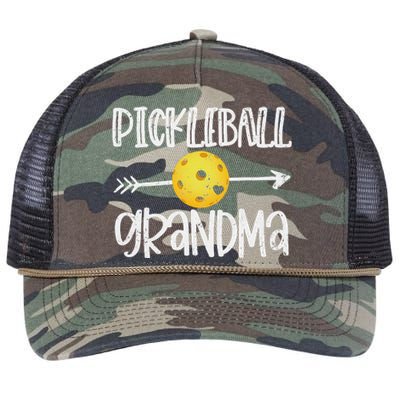 Funny Pickleball Grandma Pickleball Player Gift Retro Rope Trucker Hat Cap