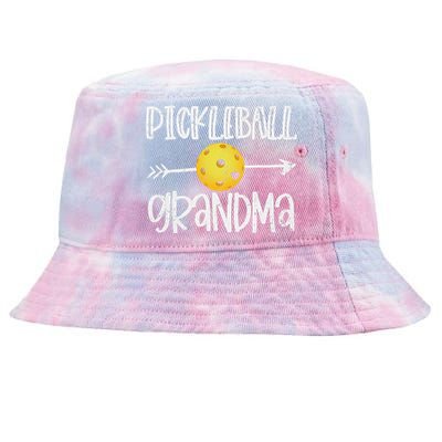 Funny Pickleball Grandma Pickleball Player Gift Tie-Dyed Bucket Hat