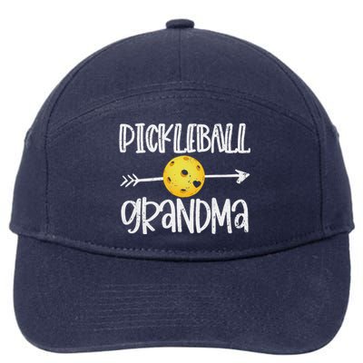 Funny Pickleball Grandma Pickleball Player Gift 7-Panel Snapback Hat