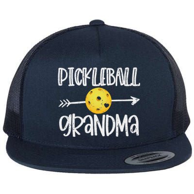 Funny Pickleball Grandma Pickleball Player Gift Flat Bill Trucker Hat