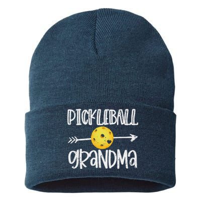 Funny Pickleball Grandma Pickleball Player Gift Sustainable Knit Beanie