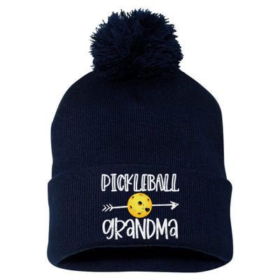 Funny Pickleball Grandma Pickleball Player Gift Pom Pom 12in Knit Beanie