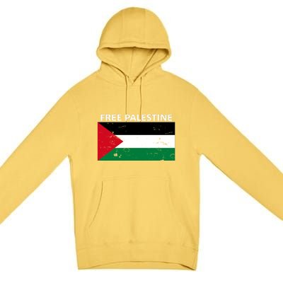 Free Palestine Gift Fist Of Palestine Cool Gift Premium Pullover Hoodie