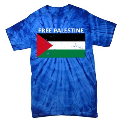 Free Palestine Gift Fist Of Palestine Cool Gift Tie-Dye T-Shirt