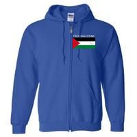 Free Palestine Gift Fist Of Palestine Cool Gift Full Zip Hoodie