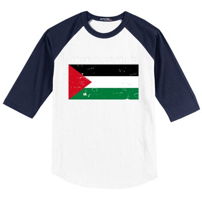 Free Palestine Gift Fist Of Palestine Cool Gift Baseball Sleeve Shirt