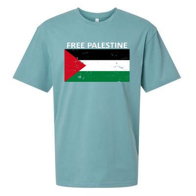 Free Palestine Gift Fist Of Palestine Cool Gift Sueded Cloud Jersey T-Shirt