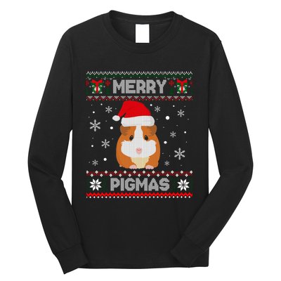 Funny Pigmas Guinea Pig Ugly Christmas Long Sleeve Shirt