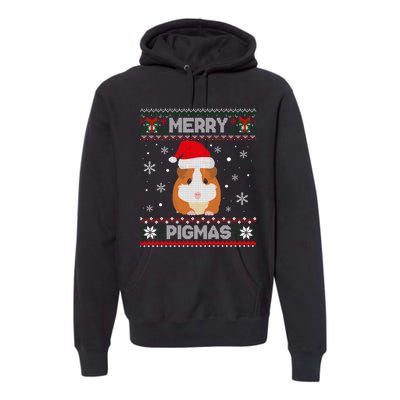 Funny Pigmas Guinea Pig Ugly Christmas Premium Hoodie