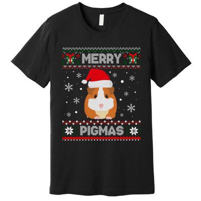 Funny Pigmas Guinea Pig Ugly Christmas Premium T-Shirt