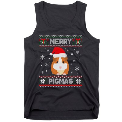 Funny Pigmas Guinea Pig Ugly Christmas Tank Top