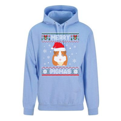 Funny Pigmas Guinea Pig Ugly Christmas Unisex Surf Hoodie