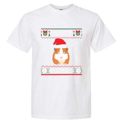 Funny Pigmas Guinea Pig Ugly Christmas Garment-Dyed Heavyweight T-Shirt