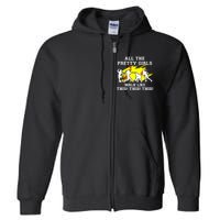 Funny Pretty Girls Walk Like This Softball Full Zip Hoodie