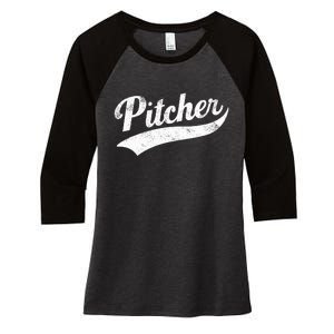 Funny Pitcher Gay P.R.I.D.E Women's Tri-Blend 3/4-Sleeve Raglan Shirt