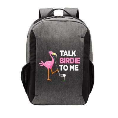 Flamingo Playing Golf Talk Birdie To Me Pun Funny Vector Backpack
